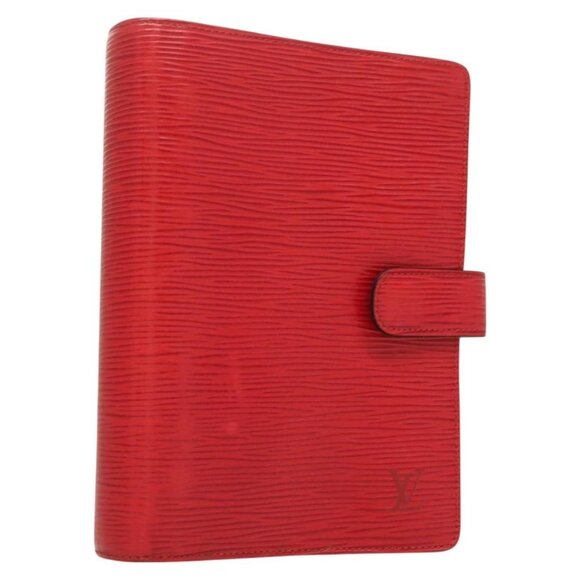 LOUIS VUITTON Epi Agenda MM Day Planner Cover Red R20047 LV Auth ki5772 - Picture 1 of 16